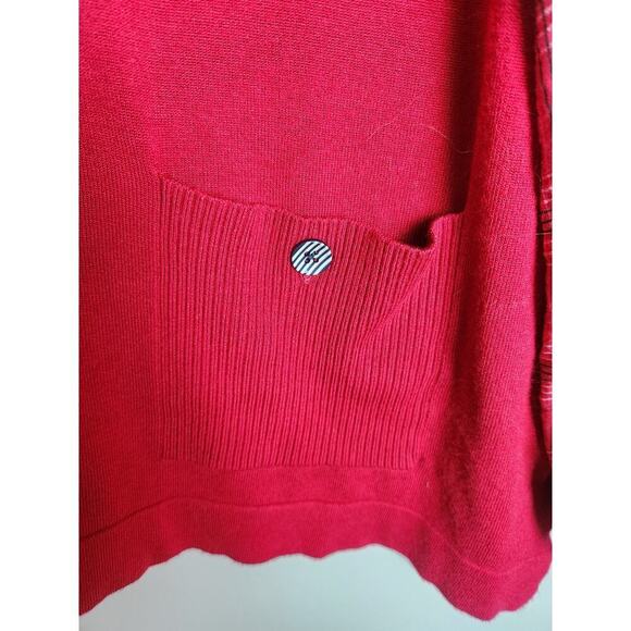 John Mark sweater womens L contrasting balloon sleeves art to wear Careerwear - Picture 3 of 9